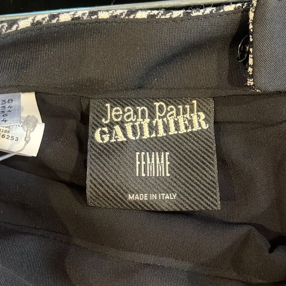 Jean Paul Gaultier Femme houndstooth and plaid pencil mini skirt size 4 - Picture 3 of 6